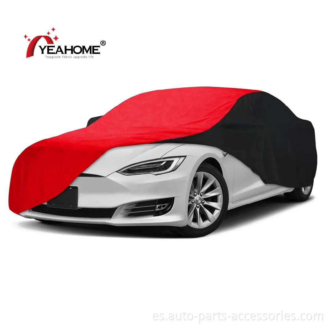 Patchwork Color Outdoor Covers Fleece Inner Inner Waterproof Cover Cover de automóviles